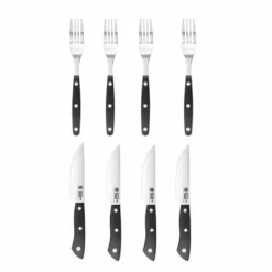 Baccarat Wolfgang Starke 8 Piece Steak Knife & Fork Set