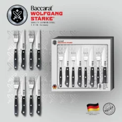 Baccarat Wolfgang Starke 8 Piece Steak Knife & Fork Set -Deals Baccarat Store pcp 1038485 2