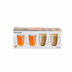 Baccarat Barista Cafe Set Of 4 Double Wall Handle Thermal Glass Tumblers 450ml -Deals Baccarat Store pcp 1039225 6