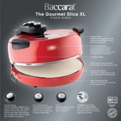Baccarat The Gourmet Slice XL Pizza Oven Red -Deals Baccarat Store pcp 1039318 4