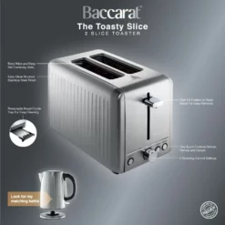 Baccarat The Toasty Slice 2 Slice Toaster Silver -Deals Baccarat Store pcp 1039351 4