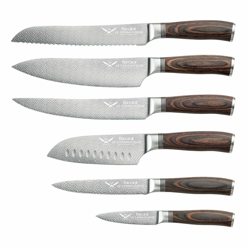 Baccarat Le Connoisseur Haute 7 Piece Knife Block 3 Baccarat Le Connoisseur Haute 7 Piece Knife Block