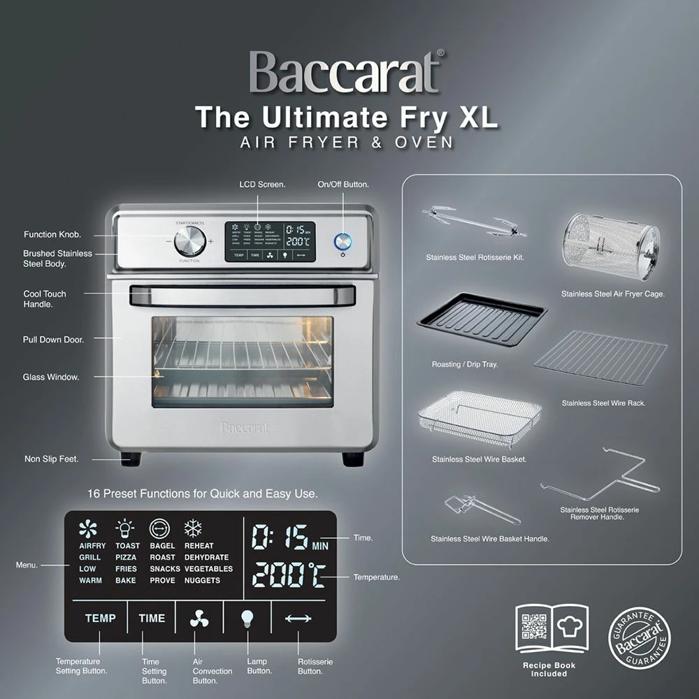 Baccarat The Ultimate Fry XL Air Fryer & Oven 4 Baccarat The Ultimate Fry XL Air Fryer & Oven - Image 2