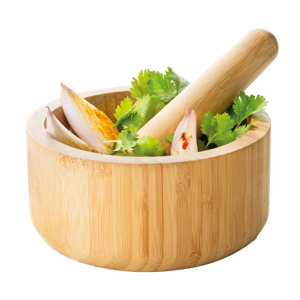 Baccarat Spice Market Bosco Bamboo Mortar & Pestle 3 Baccarat Spice Market Bosco Bamboo Mortar & Pestle