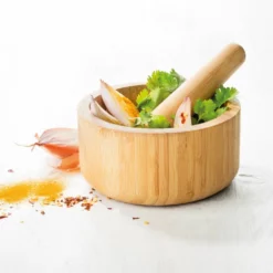 Baccarat Spice Market Bosco Bamboo Mortar & Pestle 8 Baccarat Spice Market Bosco Bamboo Mortar & Pestle -Deals Baccarat Store pcp 1040825 3